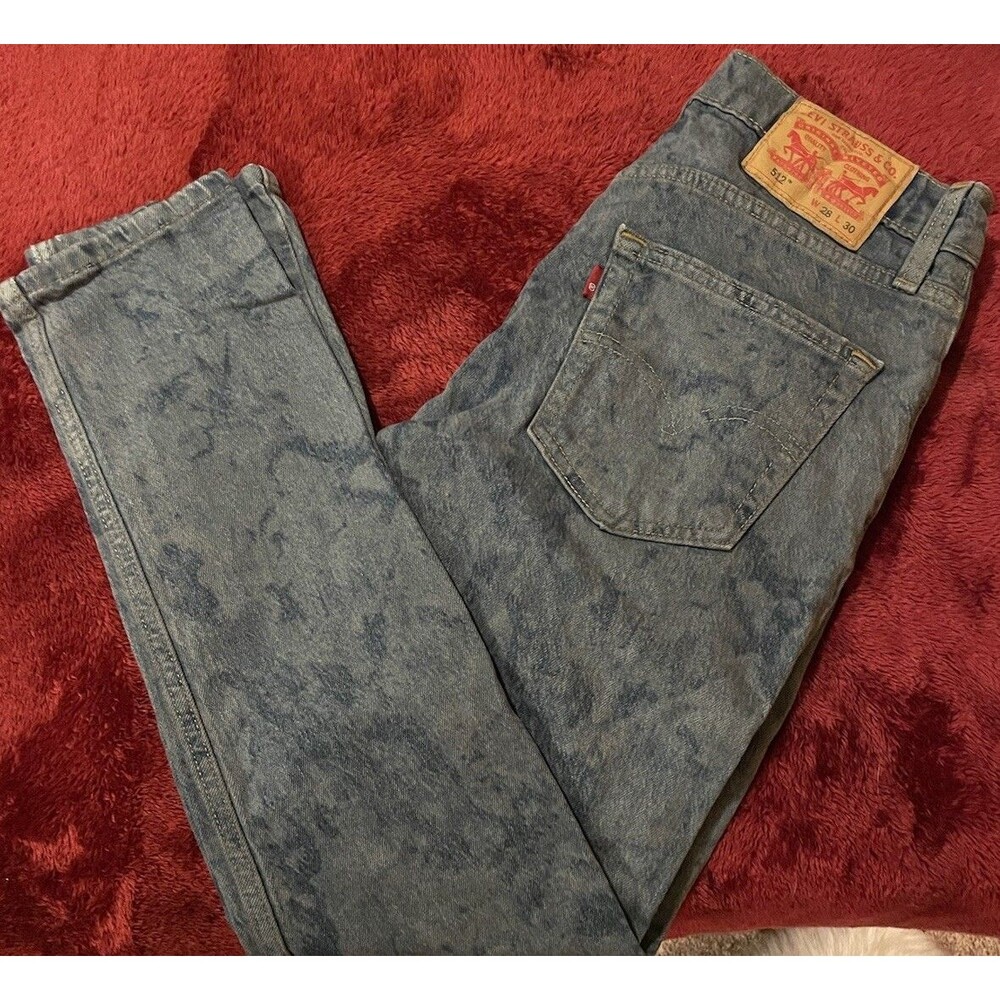 Mens NWOT 28 x 30 Denim Tie-Dyed Levi's Slim Fit Jeans